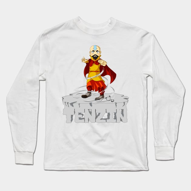 Tenzin Long Sleeve T-Shirt by hellotwinsies